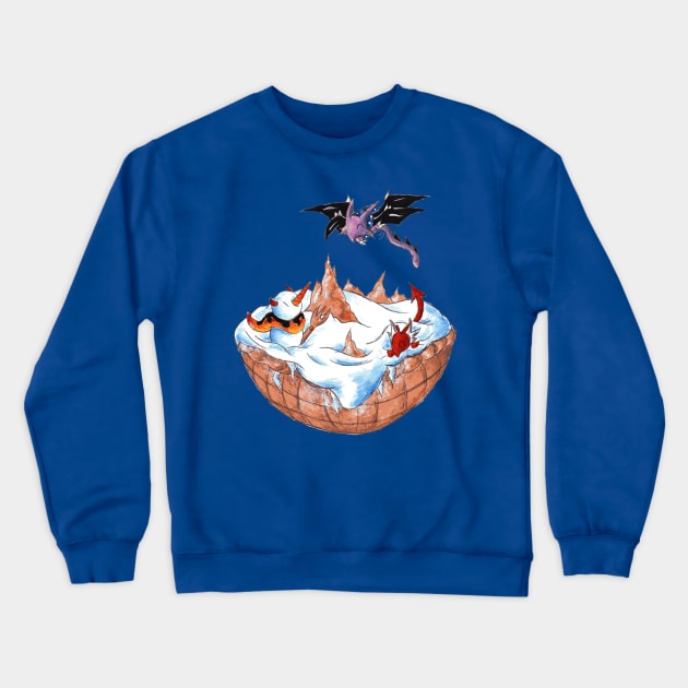 Basket Full of Snow Crewneck Sweatshirt by KristenOKeefeArt